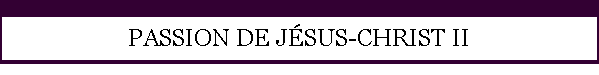 PASSION DE JSUS-CHRIST II