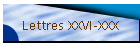 Lettres XXVI-XXX