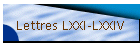 Lettres LXXI-LXXIV